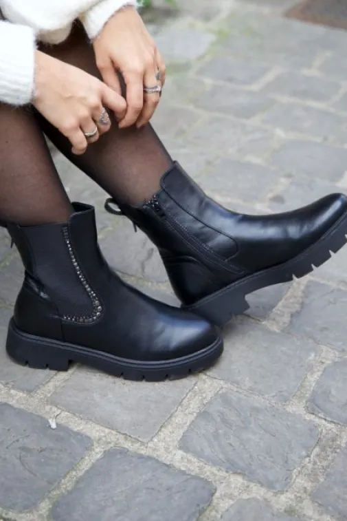 Best Juste Elles Boots Amel Noir