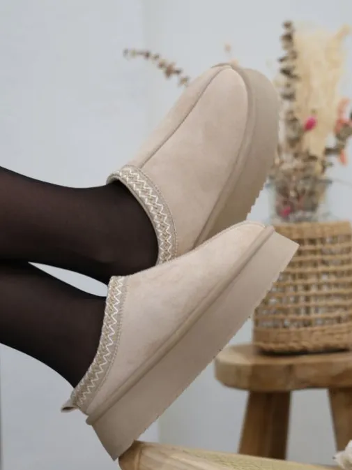 Online Juste Elles Boots Romane Beige