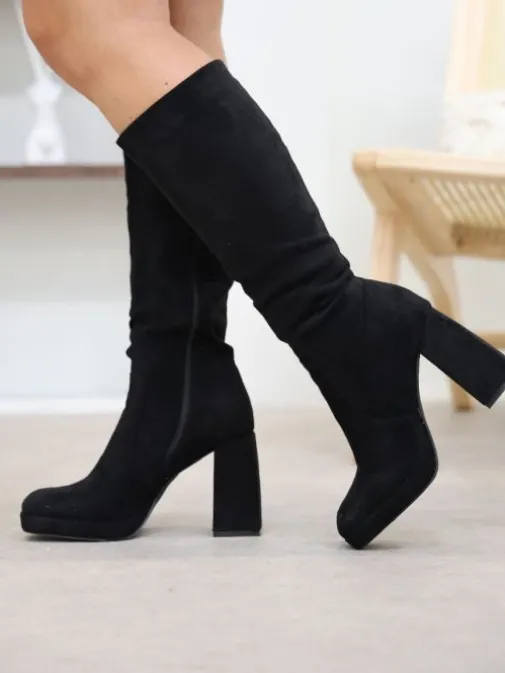 Online Juste Elles Bottes Marie Noir