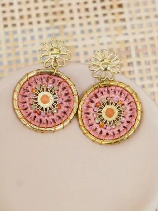 Outlet Juste Elles Boucles d'oreilles Fara Or/Rose