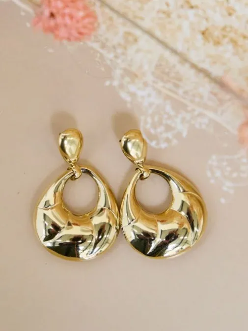 Store Juste Elles Boucles d'oreilles Karina Or