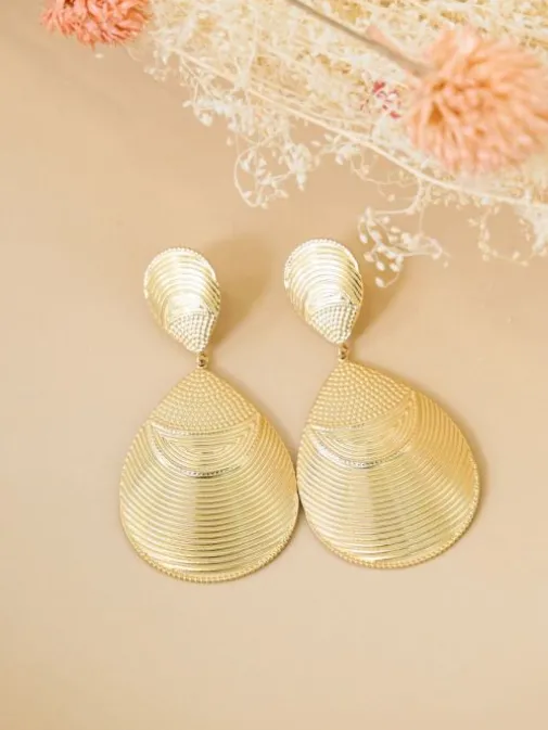 Clearance Juste Elles Boucles d'oreilles Safyra Or