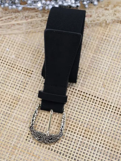 Shop Juste Elles Ceinture Elisa Noir