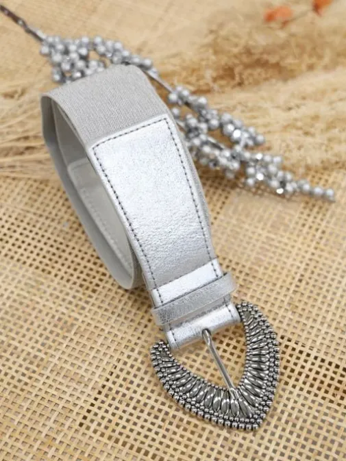 Cheap Juste Elles Ceinture Soline Argent