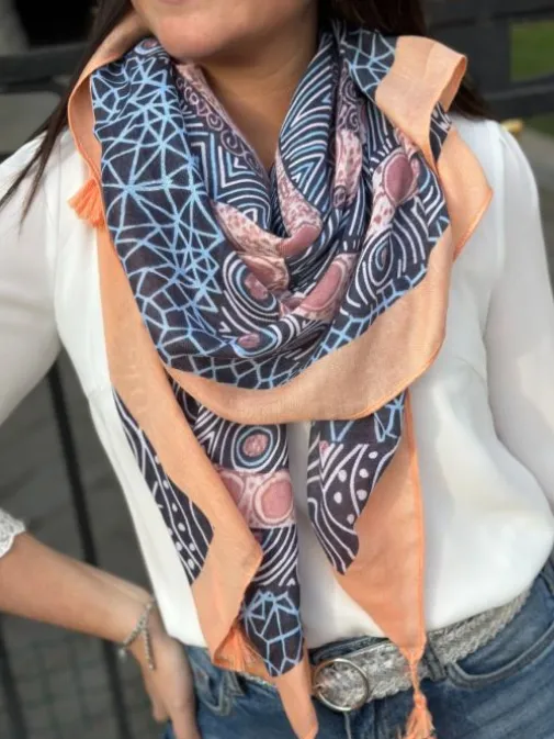 Best Sale Juste Elles Foulard Amira Marine