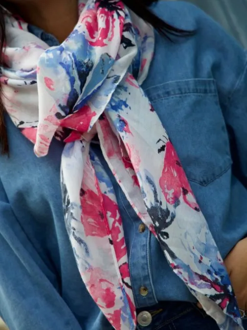 Best Sale Juste Elles Foulard Jazzy Rose