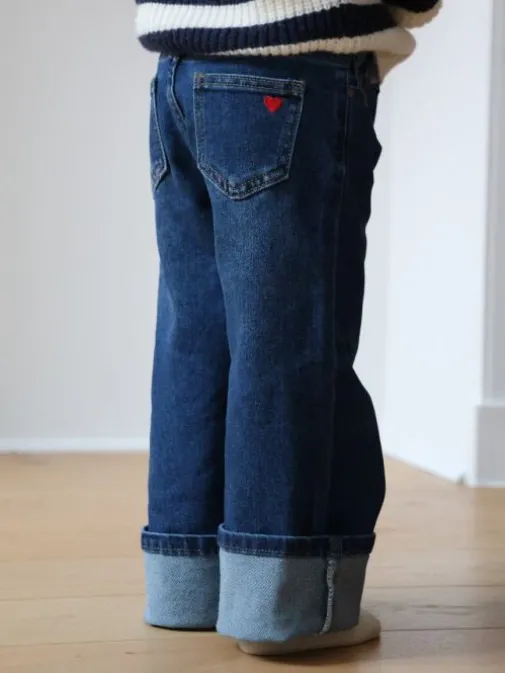 Best Sale Juste Elles Jean Bianca Bleu foncé