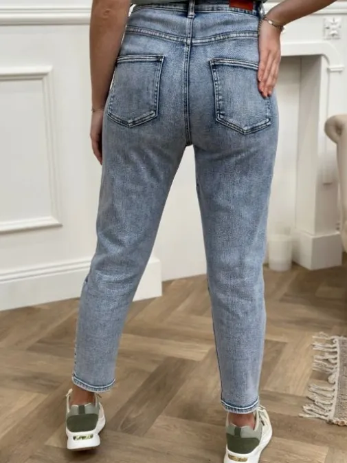 Cheap Juste Elles Jeans Elissa Bleu