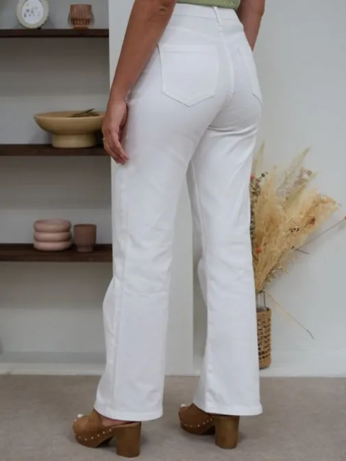 Store Juste Elles Jeans Fanny Blanc