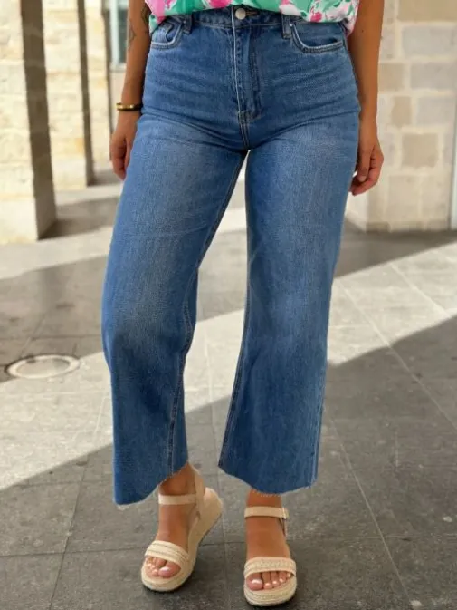 Hot Juste Elles Jeans Hadley Bleu foncé