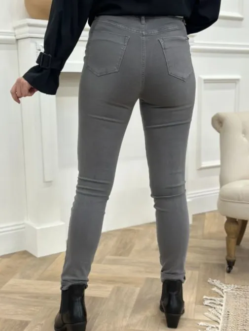 Hot Juste Elles Jeans Heloísa Gris