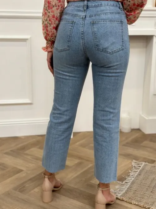 Cheap Juste Elles Jeans Iris Bleu