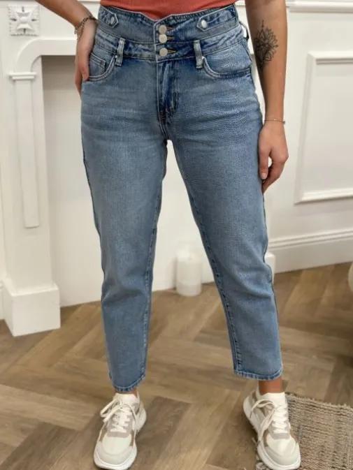 Hot Juste Elles Jeans Lamia Bleu