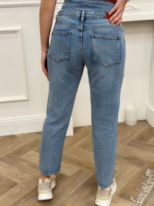 Hot Juste Elles Jeans Lamia Bleu