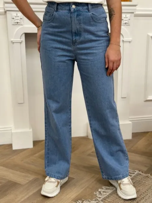 Clearance Juste Elles Jeans Léana Bleu Clair