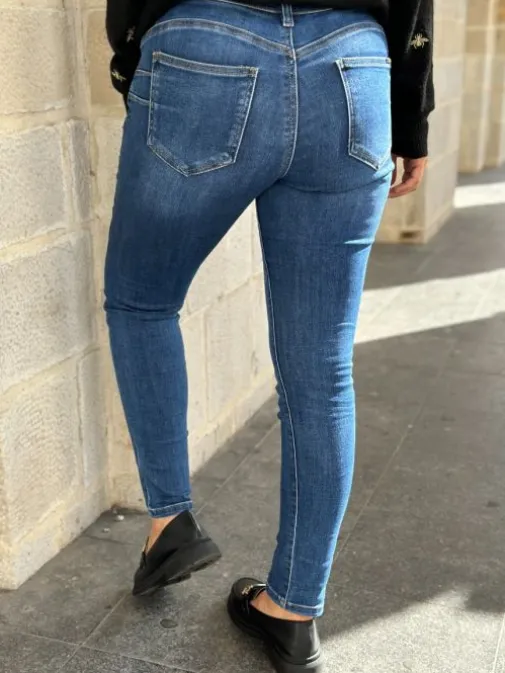 Sale Juste Elles Jeans Melody Bleu