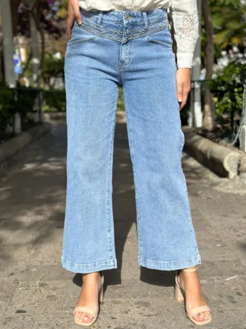 Hot Juste Elles Jeans Ornella Bleu