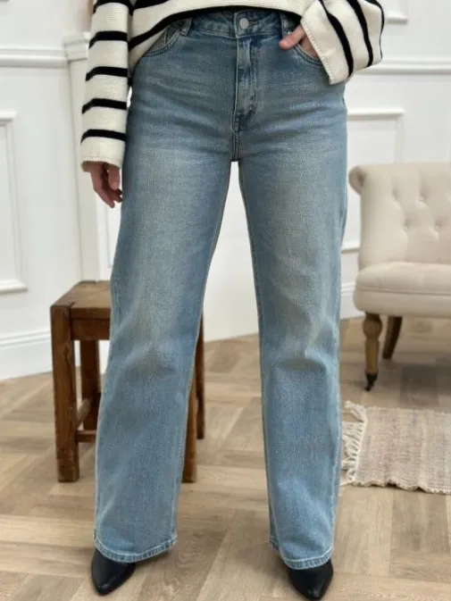 Hot Juste Elles Jeans Selma Bleu