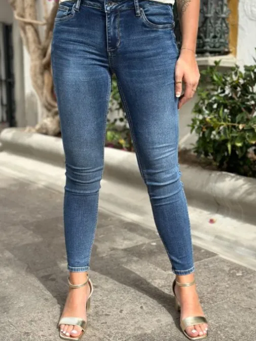 Cheap Juste Elles Jeans Sihane Bleu