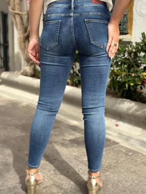 Cheap Juste Elles Jeans Sihane Bleu