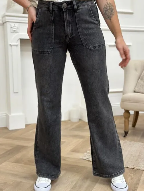 New Juste Elles Jeans Steffy Gris