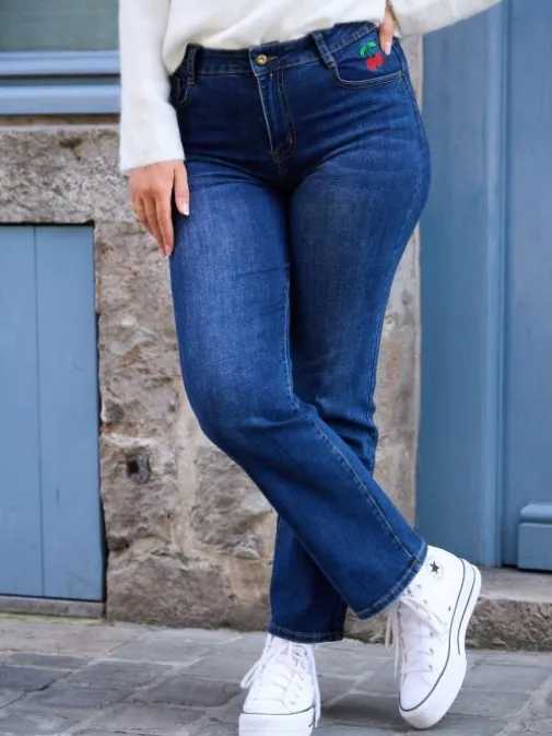 Fashion Juste Elles Jeans Suzie Bleu