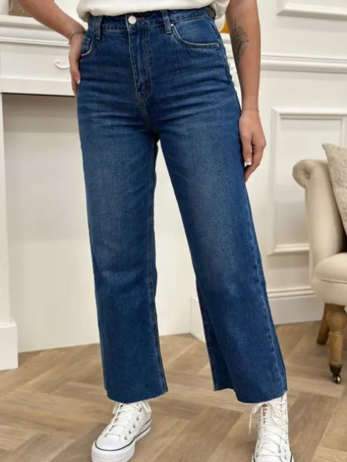 Shop Juste Elles Jeans Sylvia Bleu