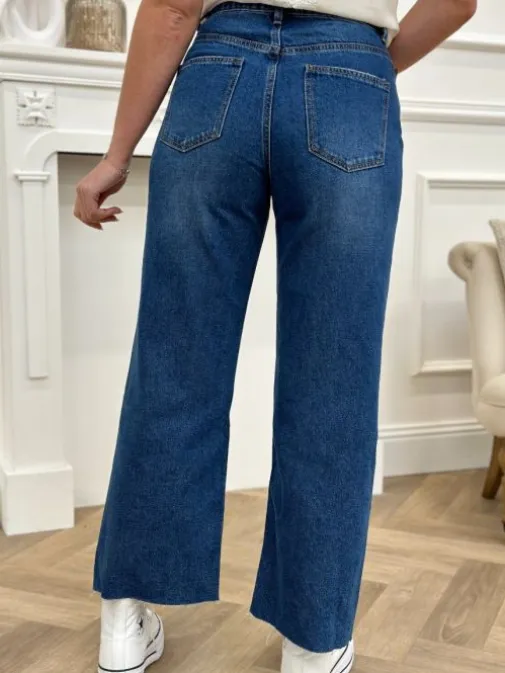 Shop Juste Elles Jeans Sylvia Bleu