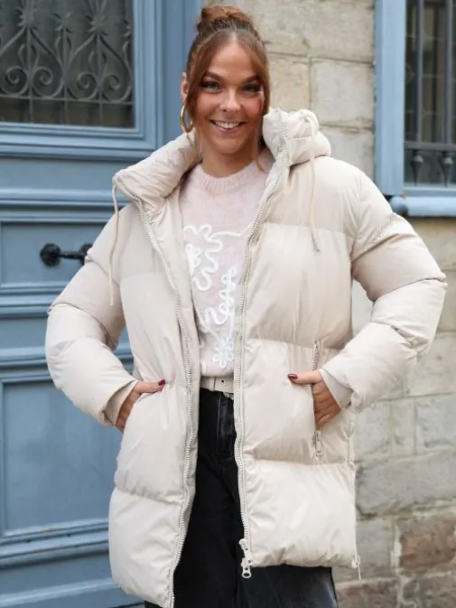 New Juste Elles Manteau Helena Beige