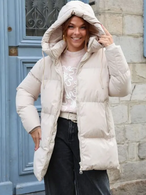 New Juste Elles Manteau Helena Beige