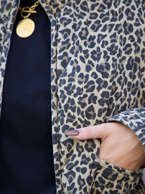 New Juste Elles Manteau Kassy Leopard