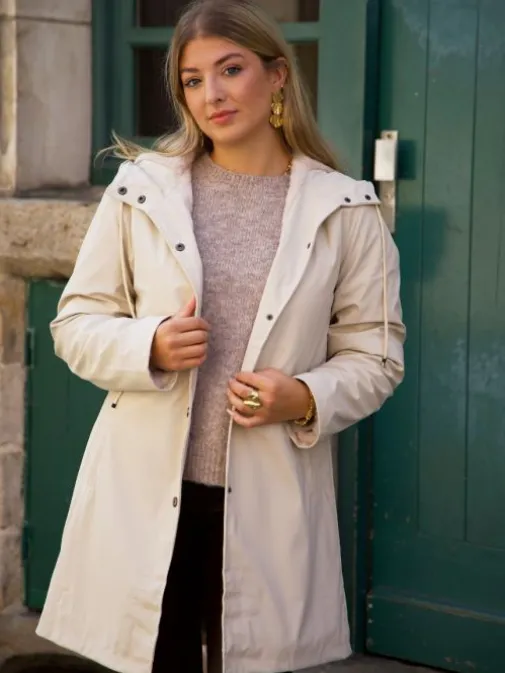 Hot Juste Elles Manteau Lucie Beige