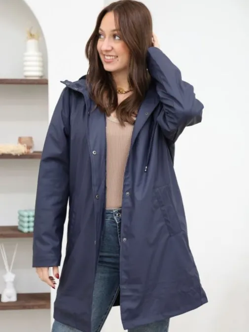 Best Sale Juste Elles Manteau Lucie Marine