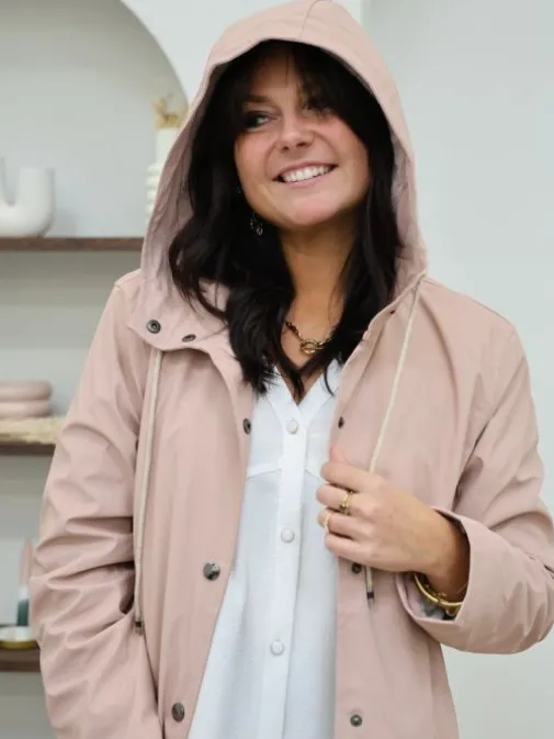 Shop Juste Elles Manteau Lucie Rose