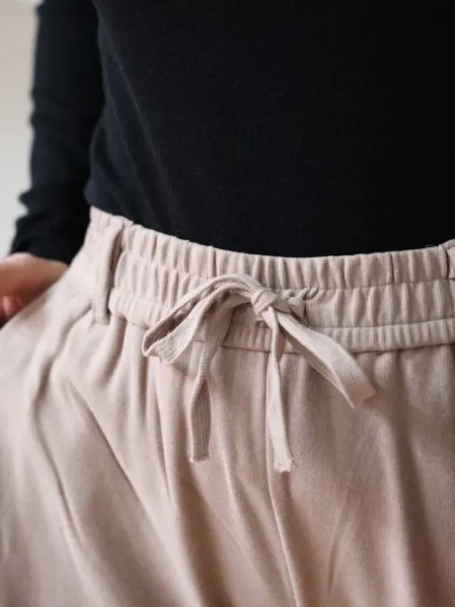 Cheap Juste Elles Pantalon Charlie Taupe