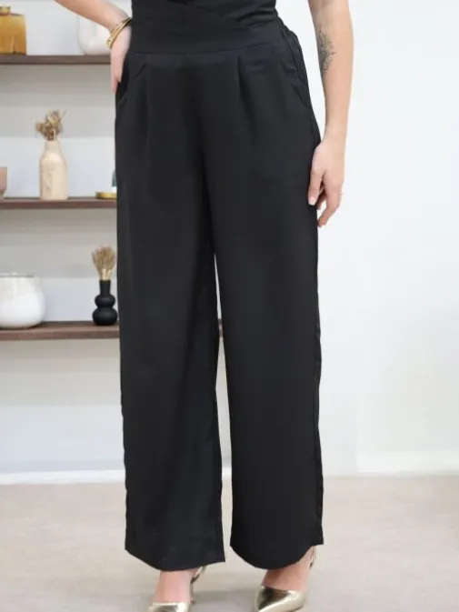 Cheap Juste Elles Pantalon Ella Noir