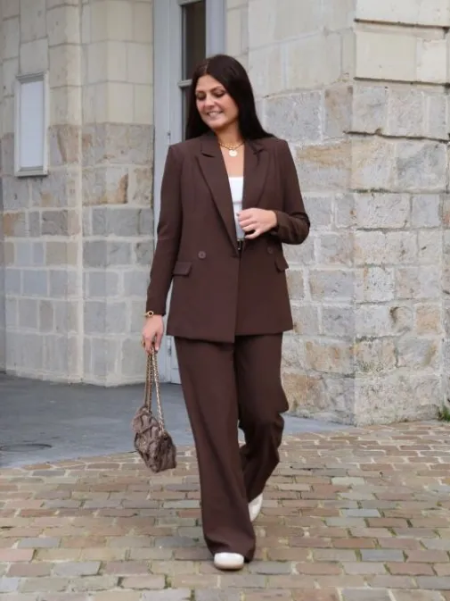 Flash Sale Juste Elles Pantalon Louise Chocolat