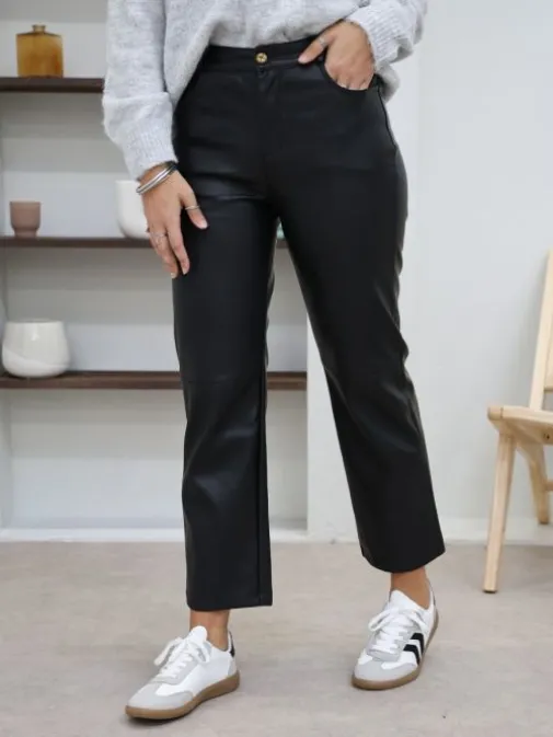 Discount Juste Elles Pantalon Mylene Noir