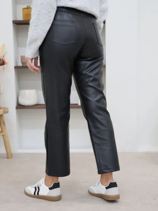 Discount Juste Elles Pantalon Mylene Noir