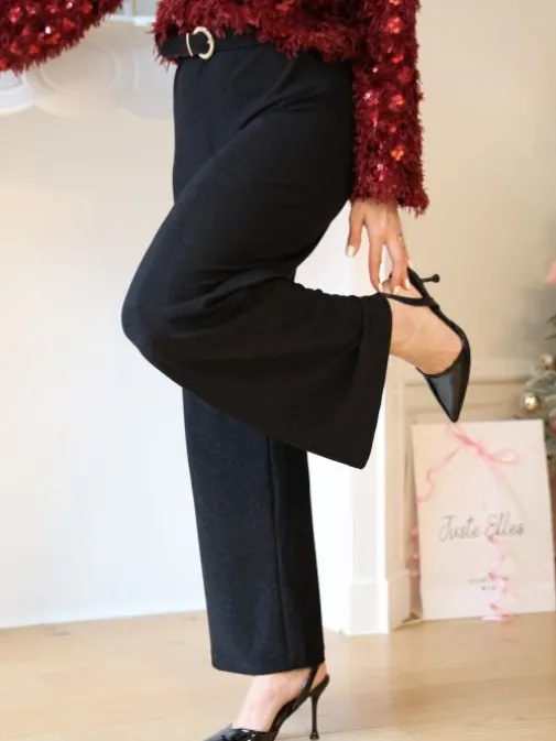 Fashion Juste Elles Pantalon Octavia Noir