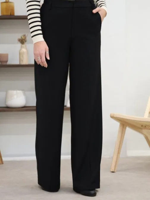 Best Juste Elles Pantalon Opaline Noir