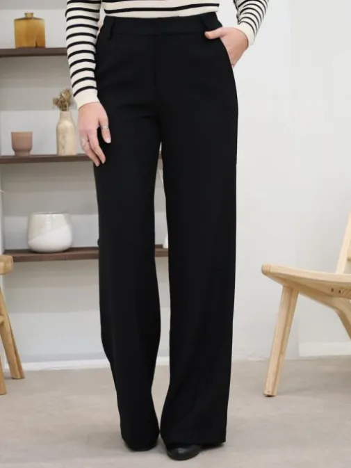 Best Juste Elles Pantalon Opaline Noir