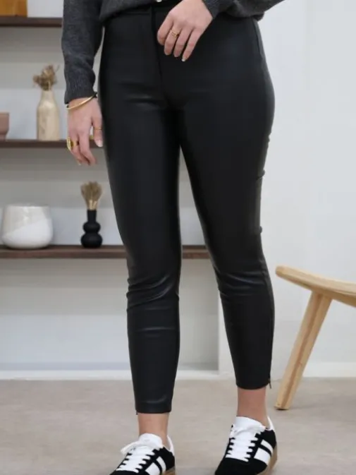 New Juste Elles Pantalon Slim Novia Noir