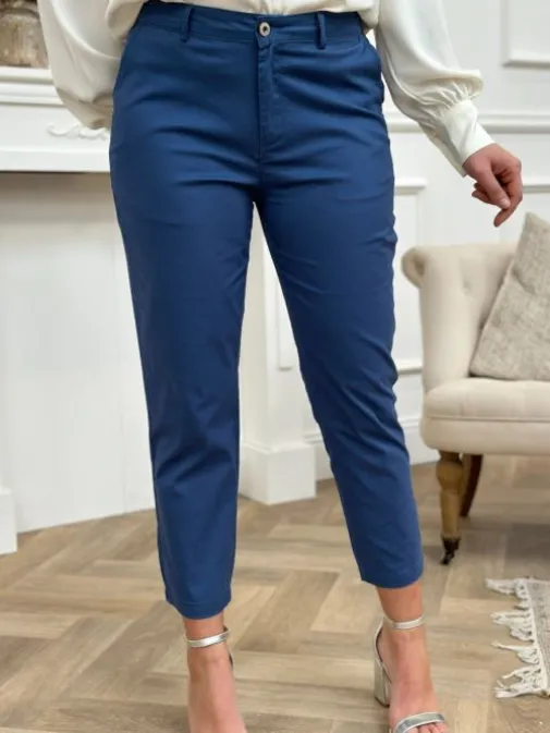 Outlet Juste Elles Pantalon Sybille Bleu