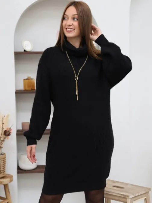 Sale Juste Elles Robe courte Clara Noir