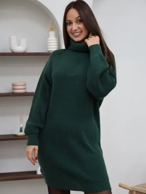 Cheap Juste Elles Robe courte Clara Vert