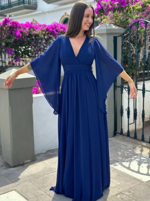 Best Sale Juste Elles Robe Lise Marine