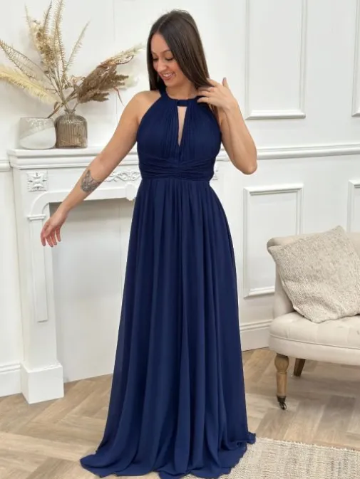 Outlet Juste Elles Robe longue Garance Marine