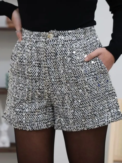 Store Juste Elles Short Alix Argent