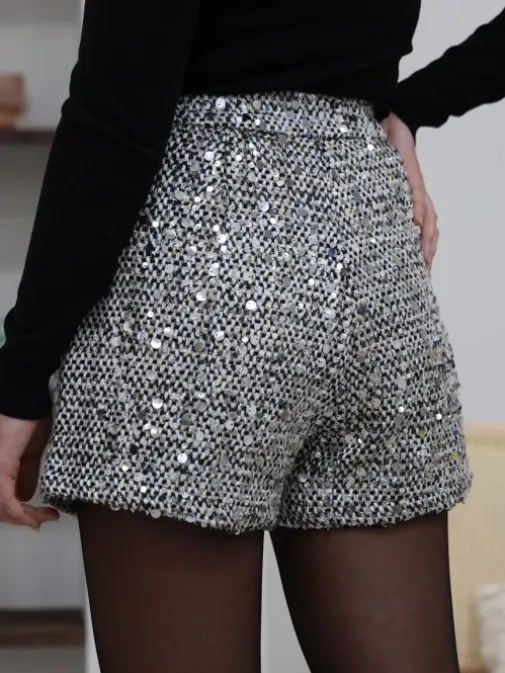 Store Juste Elles Short Alix Argent